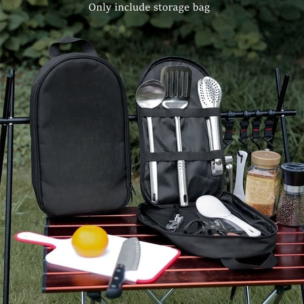 Service Opbevaring Camping Grøntsagsbolle SORT Black