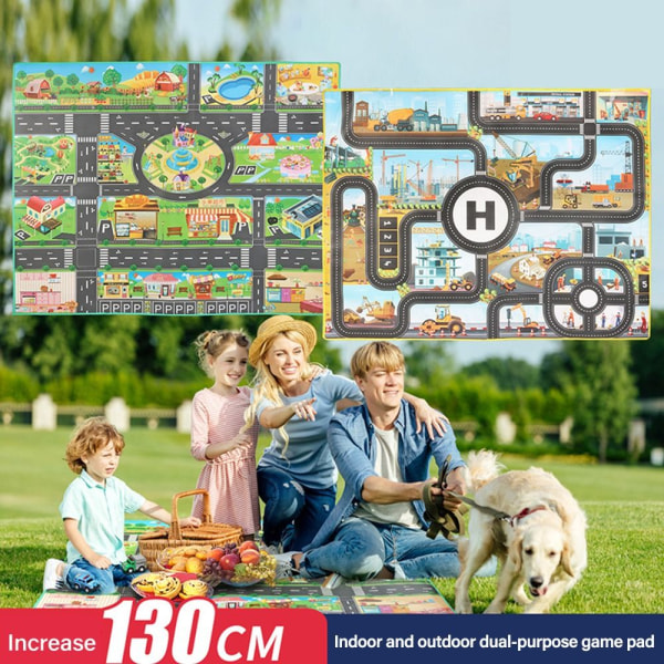 Kids Game Matto Liikennekartta Mat 2 2 2