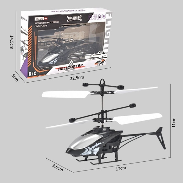 RC Helikoptere Fjernbetjening Plane SORT INTERAKTION black interaction-interaction