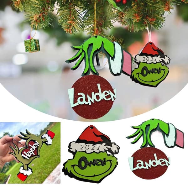 Grinch Navn Julepynt Juletræspendant 1 1