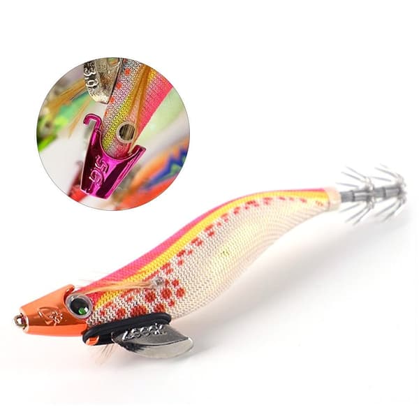 Trä Räkvikt Bläckfisk Jig Tips Räkor