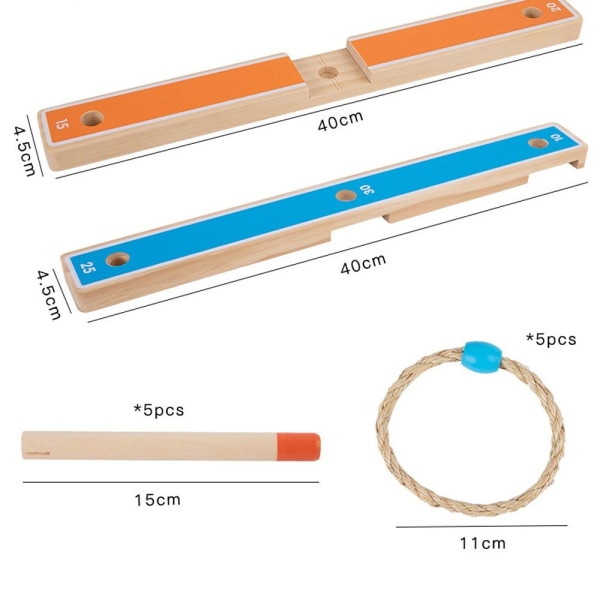 Kastring leksak Montessori Game Wood Ferrule Game 1set