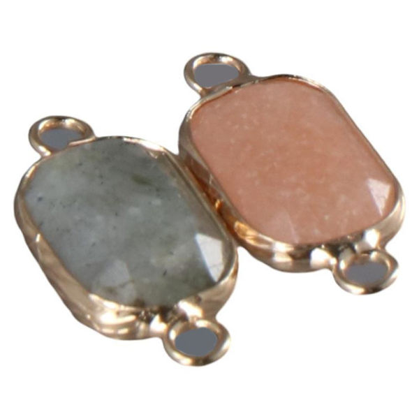 Crystal Link Charms suorakulmion muotoinen sekoitettu parantava kristalli