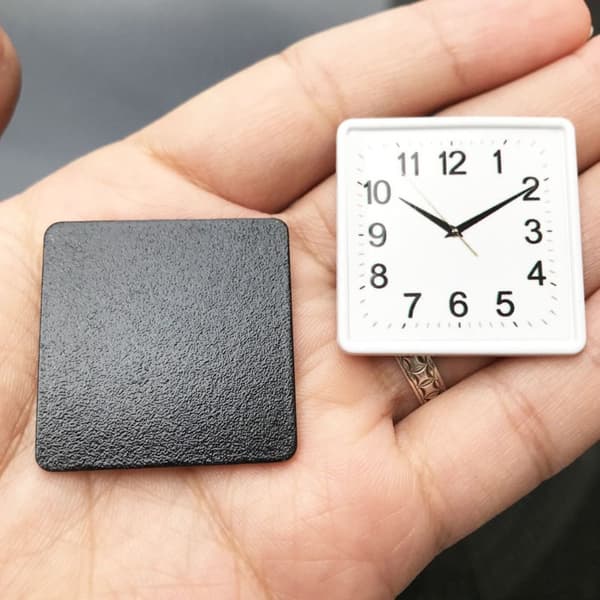 1:12 Dukkehus vægur Miniature vægur SORT Black