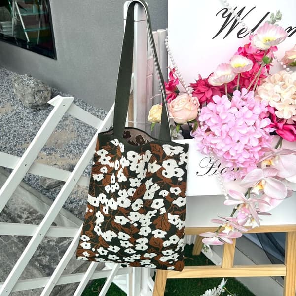 Blomster Skuldertasker Håndtasker KAFFE coffee