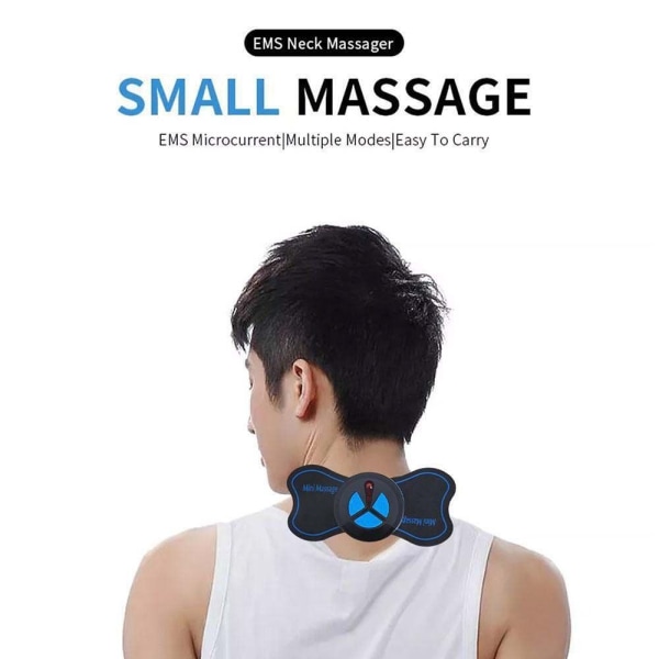 EMS Elektrisk massageapparat Cervikal Spine Massager GENOPLADELIG Rechargeable