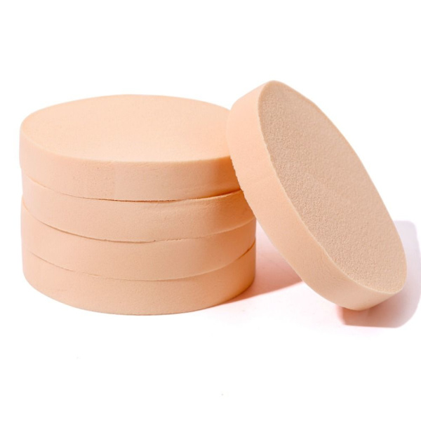 10 st Powder Puff Cosmetic NUDE nude