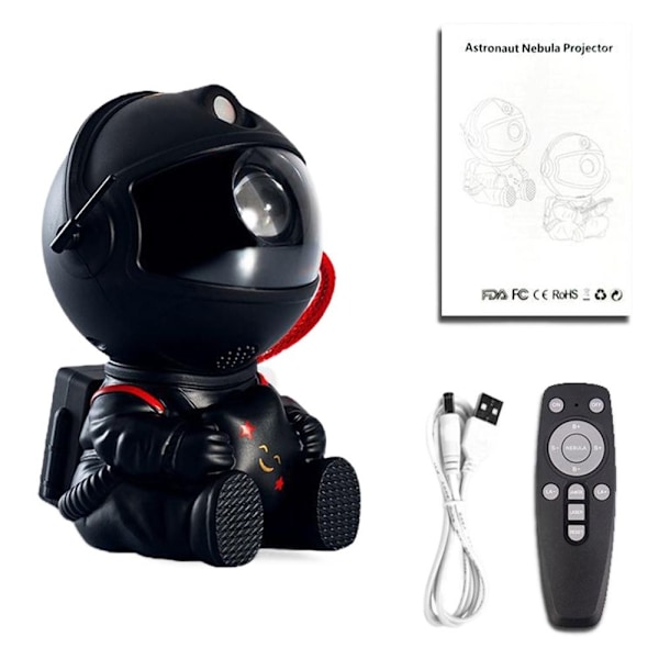 Astronaut Stars Projektor Projektorlampe SORT 1 1 black 1-1