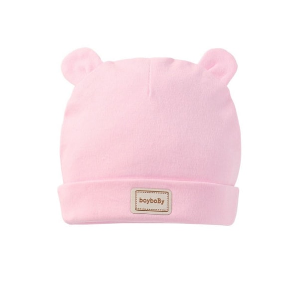 2 STK Babystrikket lue Bunny Hats GUL B B yellow B-B