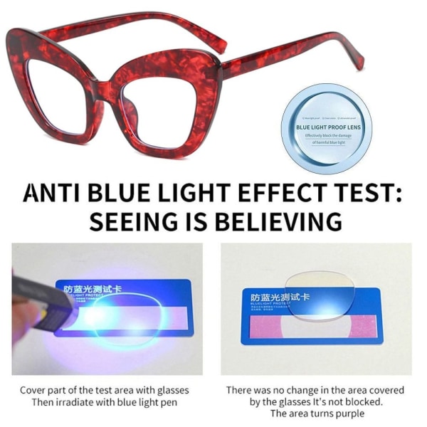 Anti-Blue Light Glasses Stora glasögon 8 8 8