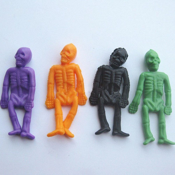 24 kpl Skull Doll Skeleton Riipus 6CM4 VÄRIT 4 VÄRIÄ 6cm4 Colors