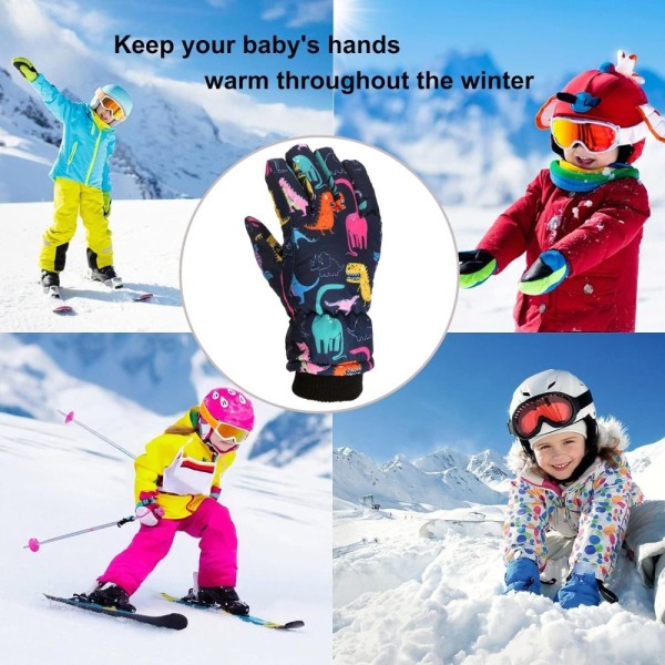 Snow Ski Gloves Snowboard Gloves LASTEN 3-5C C Kids for 3-5C