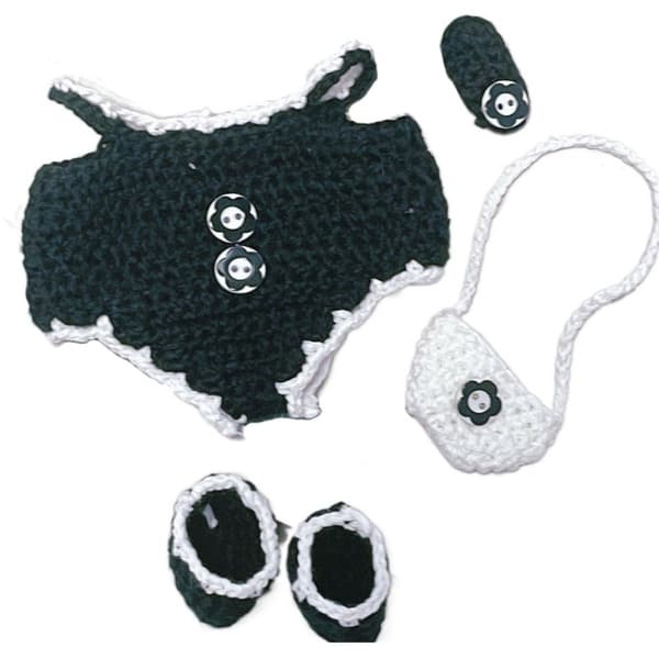 Dockkläder Hårband Suspender Suit 2 2 2