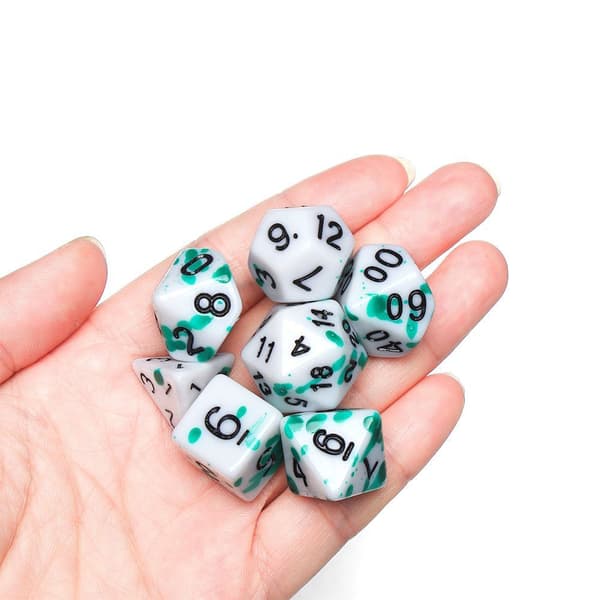 7 Stk/sæt DND Terning Polyhedral Terning FARVE ÆNDRING 2 FARVE color changing 2