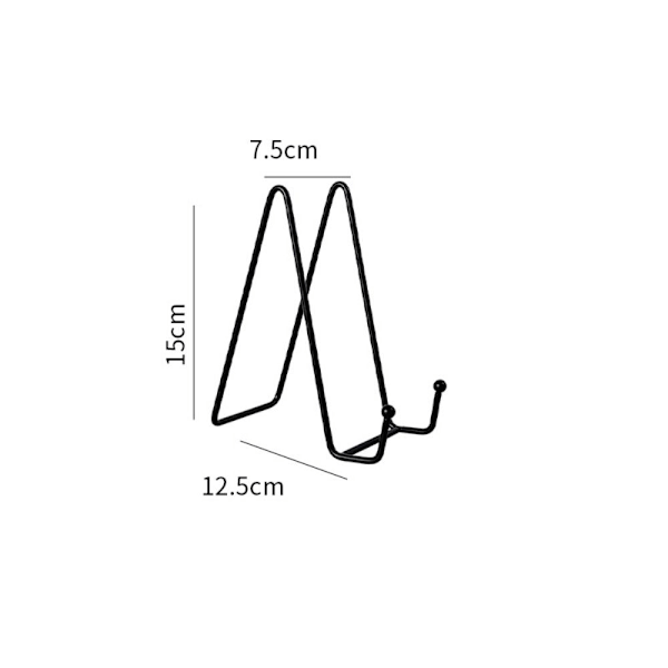 Jern Display Stand Wire Iron Staffeli SORT M black M