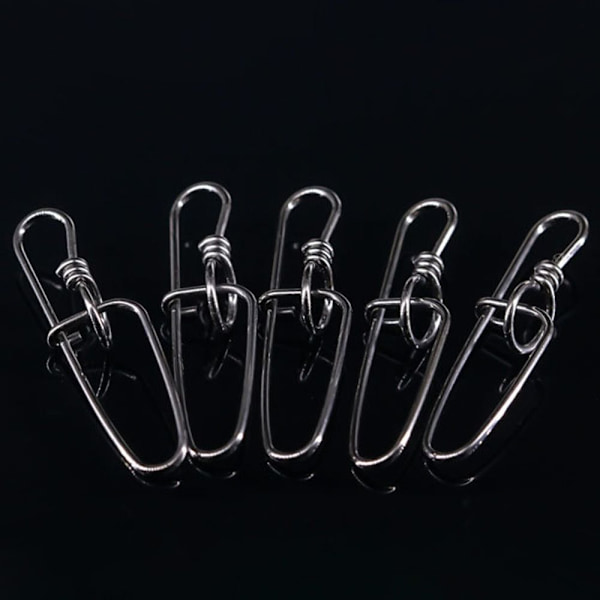 50 kpl Kalastus Riippuva Snap Barrel Swivel 0 0 0