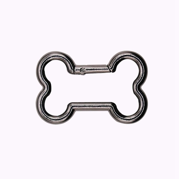 2 stk Spring Ring Spænder Karabinhagepunge Håndtasker SORT 28X49MM Black 28x49mm
