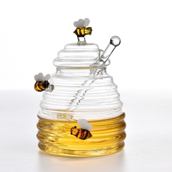 Glass Honeycomb Tank Kjøkkenverktøy Honningflaske