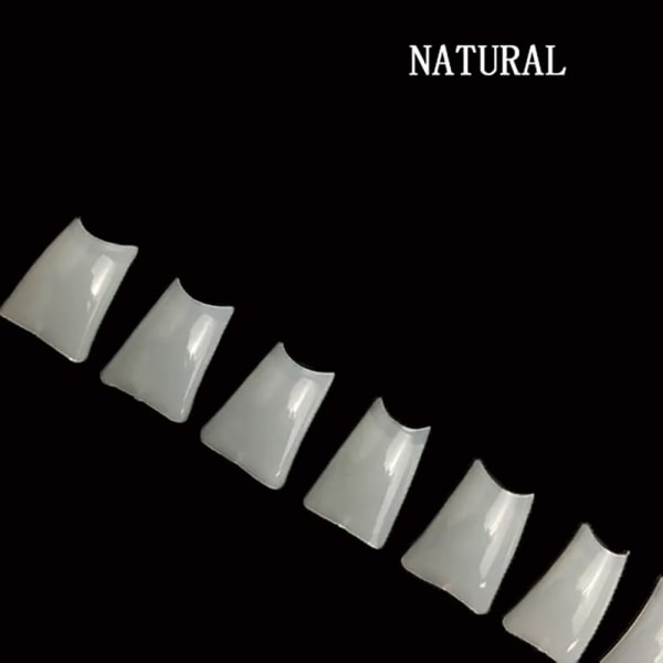 500 stk Nail Dual Form False Nail Tips NATURLIG NATURAL