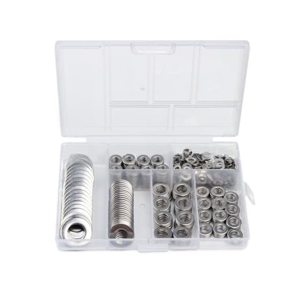 660 st platta brickor brickor för skruvbult metriska brickor Set