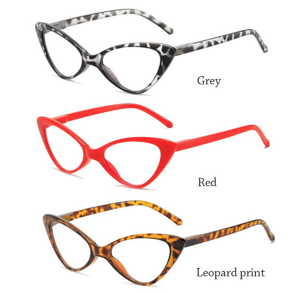 Anti-Blue Light lukulasit Pyöreät silmälasit LEOPARD PRINT Leopard print Strength 150