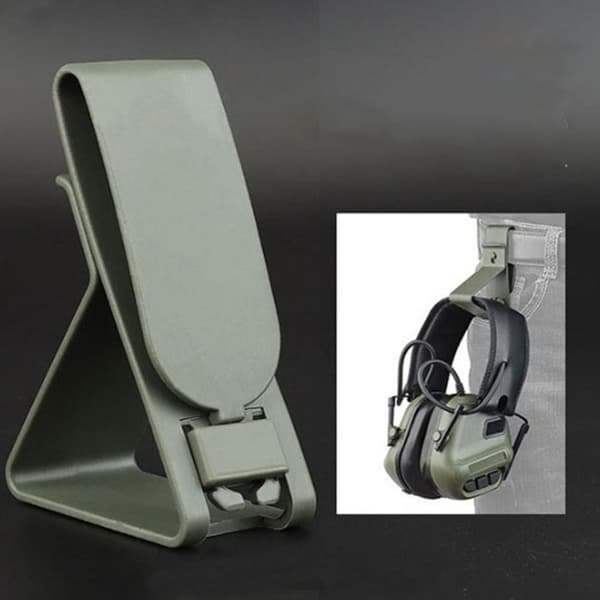 Tactical Headset Hook Hovedtelefon Bøjlespænde SORT Black