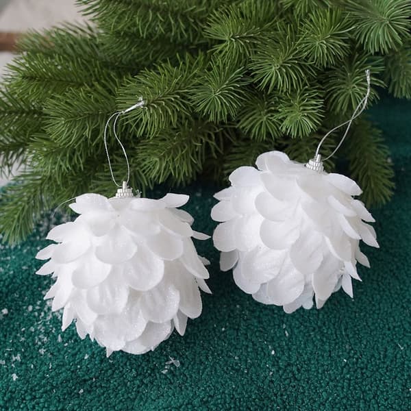 2/3 STK Julehengeball Juletrepynt 8CM3-3STK 8cm3-3pcs