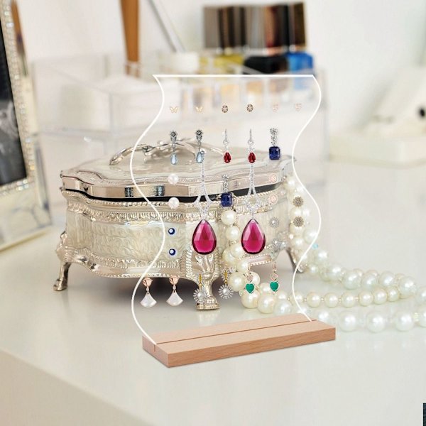 2 stk Smykkestativ øreringe Organizer Holder STYLE 3 STYLE 3 Style 3