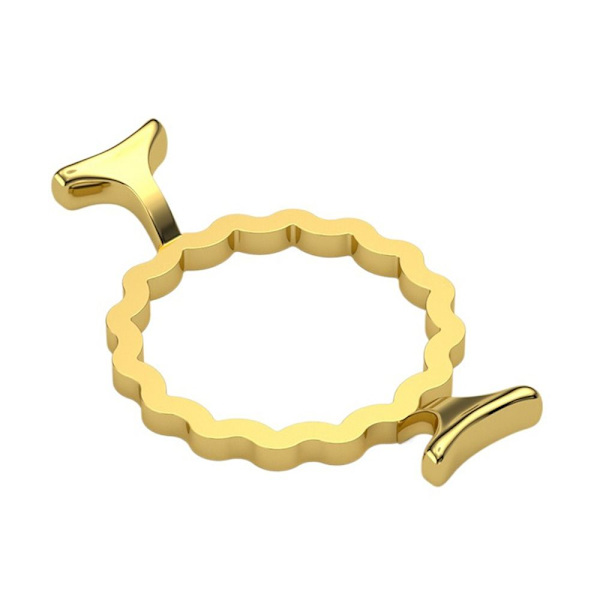 Molds Vahasinettileima 2.5CMGOLD WAVE GOLD WAVE 2.5cmGold Wave
