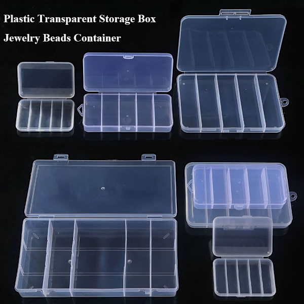 Förvaringslåda Smycken Pärlor Container 12,9X6,1X2,5CM 12.9x6.1x2.5cm