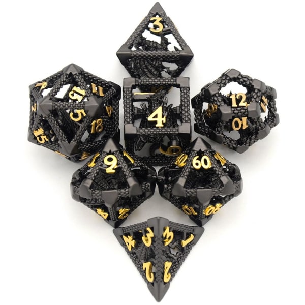 7st DND Metal Dice Set Game Dice 02 02 02