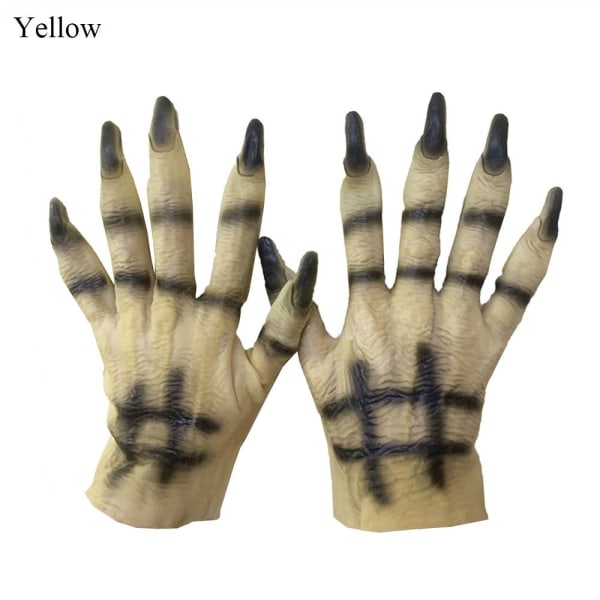 Cosplay Handsker Handsker Med Kløer GUL yellow