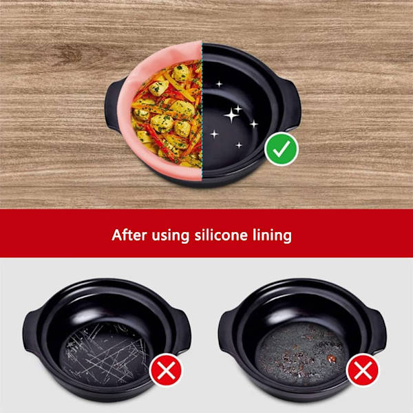 Slow Cooker Liners Slow Cooker Divider Liner GRÅ M grey M