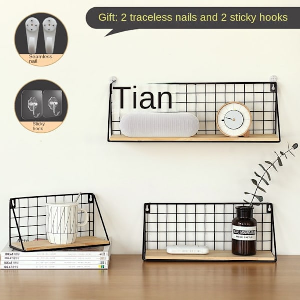 Seinäkaappi Hylly Säilytyskaappi Organizer ORGANIZER White S-rectangle-S-rectangle