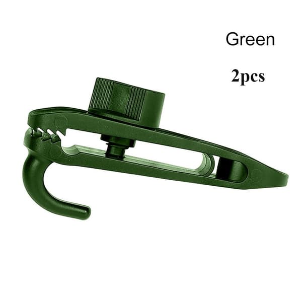 2kpl Tarpeklipsejä Tuulenpitävä pidikekoukku VIHREÄ Green