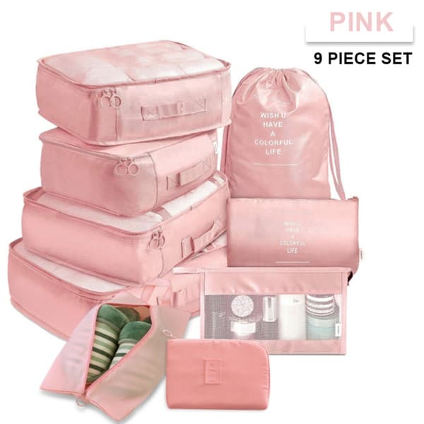 9st Bagageförvaringsväskor Resväska Väskor ROSA Pink