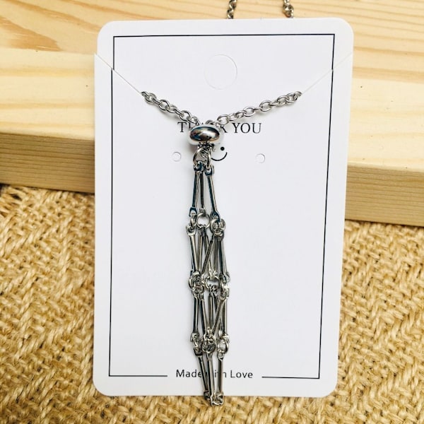Crystal Holder Cage Necklace Crystal Net Metal Necklace M M