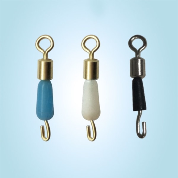 30 kpl Fishing Feeder Swivels Method Feeder Swivel BLUE M blue M