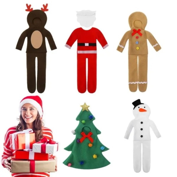 Elf Accessoarer Set Jul Elf Doll Kostym Gingerbread man