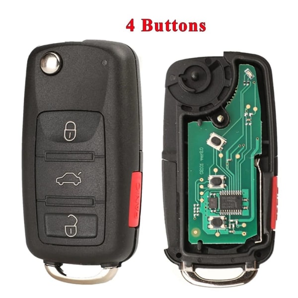 Fjärrstyrd bilnyckel Bilnyckel 433MHZ 4 KNAPP 433MHZ 4 KNAPP 433Mhz 4 button
