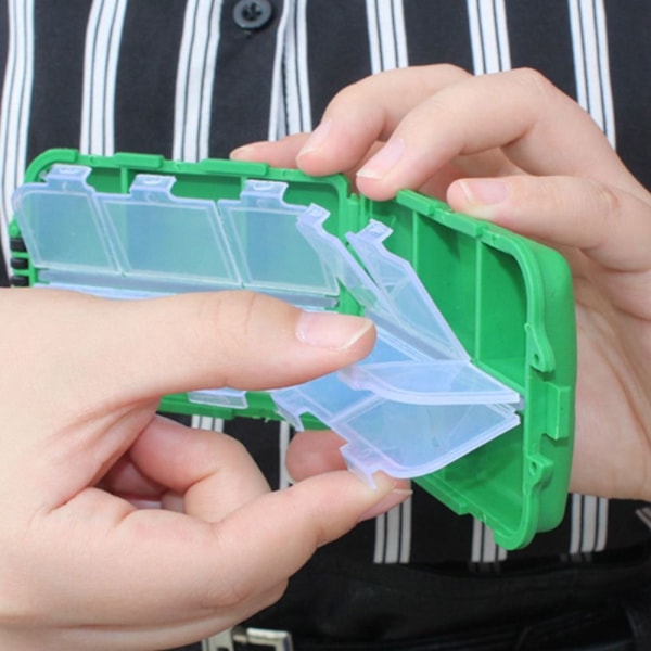 Daily Pill Box Medicin Dispenser Case ARMY GREEN Army Green
