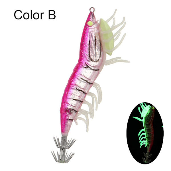 Bläckfiskkrok bläckfisk bete FÄRG B FÄRG B Color B