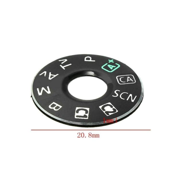 3 kpl Dial Mode Cap 6D Interface Cap Kameran cover