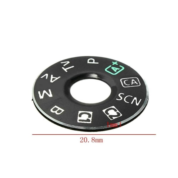 3 stk. Dial Mode Interface Cap 6D Interface Cap Kamera Toppdeksel