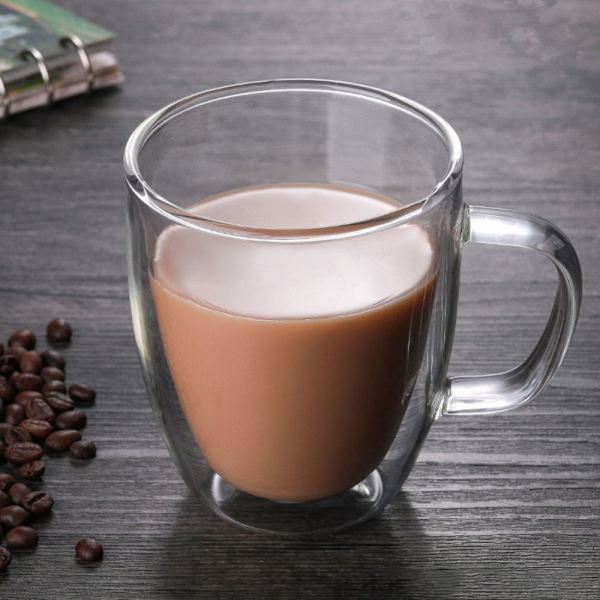 2x Glas Kaffekop Glaskrus 475ML 475ML 475ML