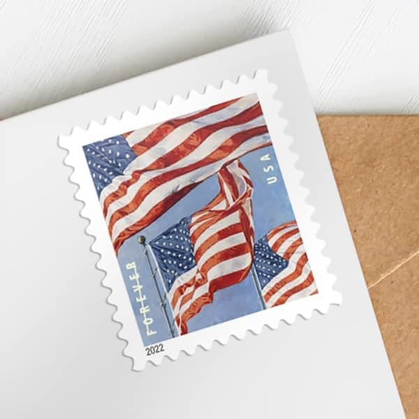 Flagfrimærke Poststempler B B B