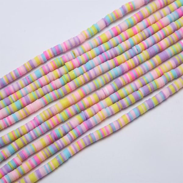 Noin 3200 kpl Pastellihelmiä Heishi Beads Pastellihelmiä