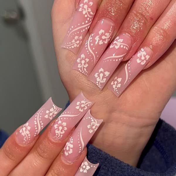 Long Water Pipe Fake Nails tekokynnet 2 2 2
