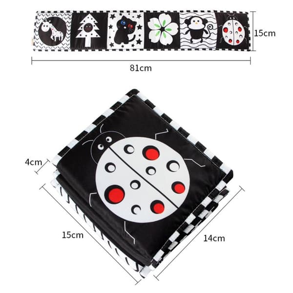 Sensorinen kangaskirja Korkeakontrastiset lelut LADYBUG LADYBUG ladybug