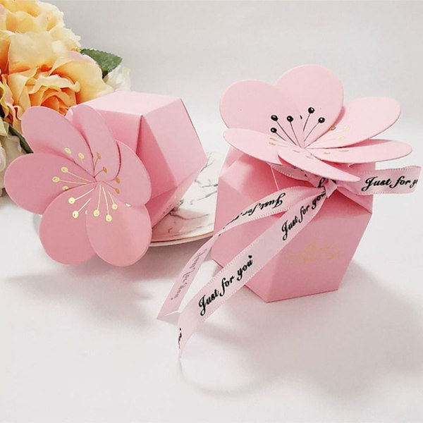 10 kpl Wedding Favor Box Suklaa karkkirasiat PUNAINEN Red